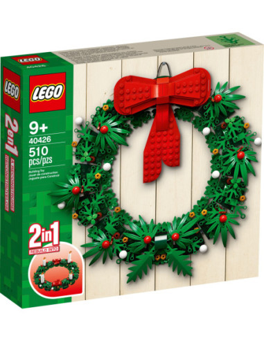 Weihnachtskranz 2 in 1 – Saisonales LEGO 40426