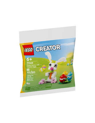 Velikonoční zajíček s barevnými vajíčky - Polybags LEGO 30668