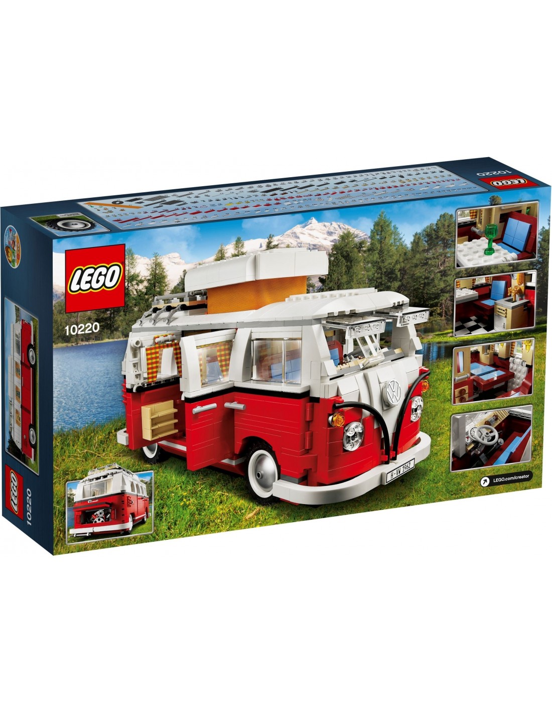 Lego creator expert volkswagen t1 camper van store 10220 construction set