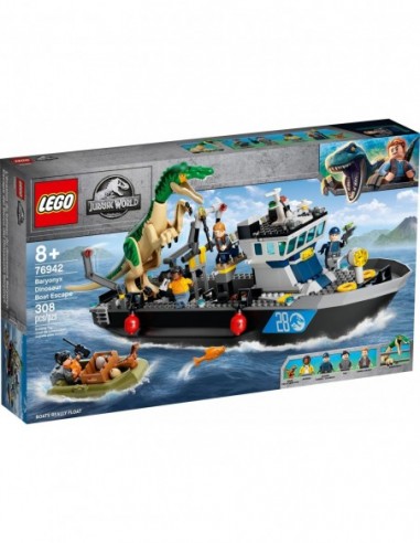Flucht von Baryonyx aus dem Schiff - LEGO 76942