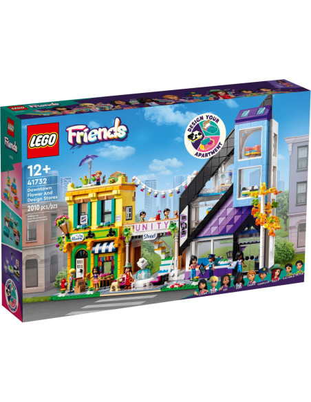 Flower shop and design studio in the city center - Friends LEGO 41732